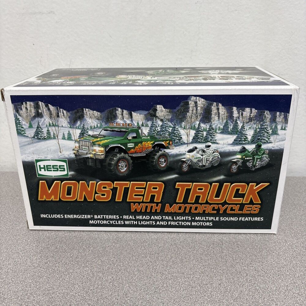 2007 Hess Monster Truck with Motorcycles